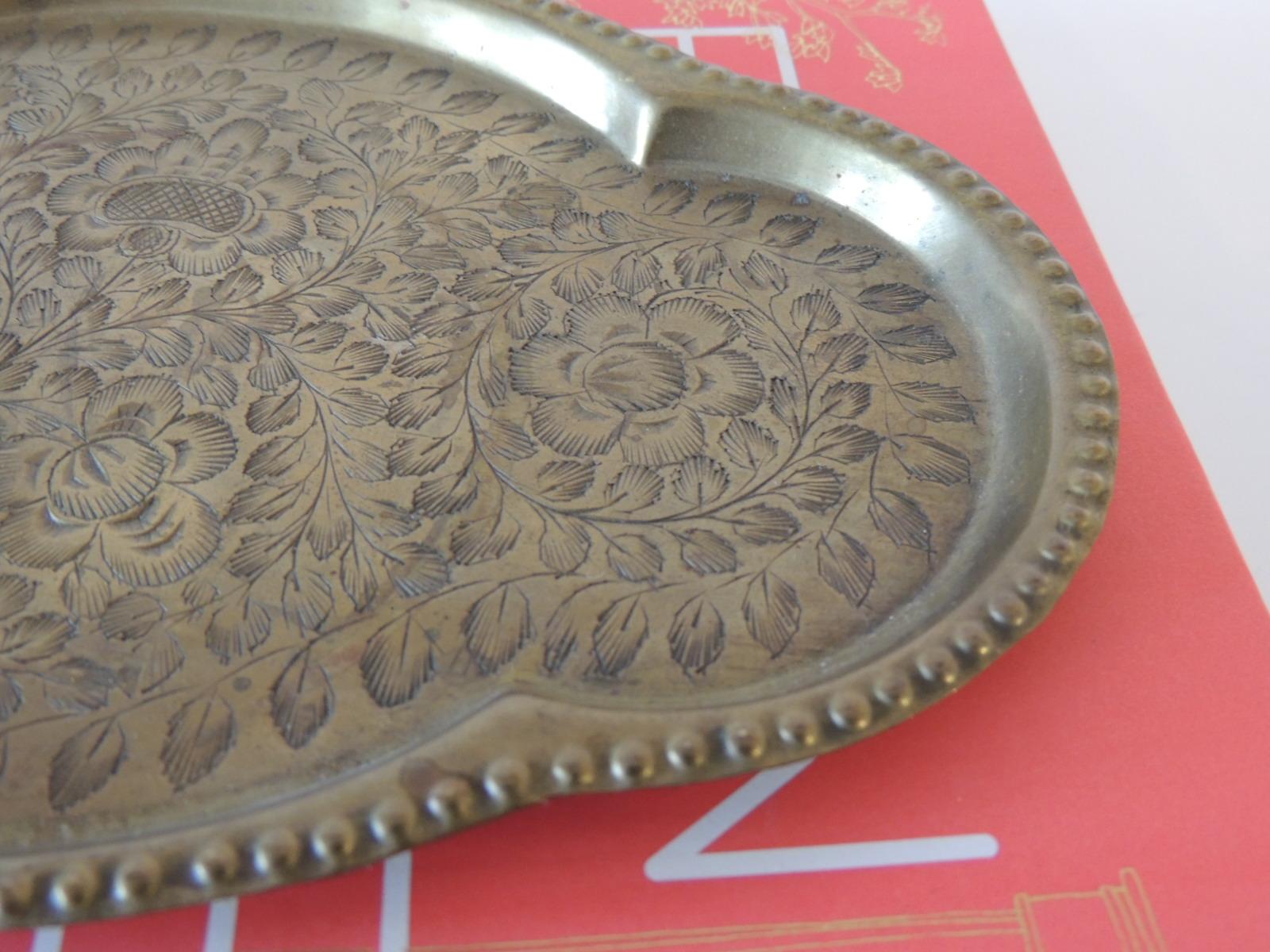 antique bronze tray