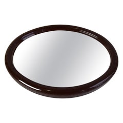 Vintage Oval Wall Mirror, Czechoslovakia, 1970's.