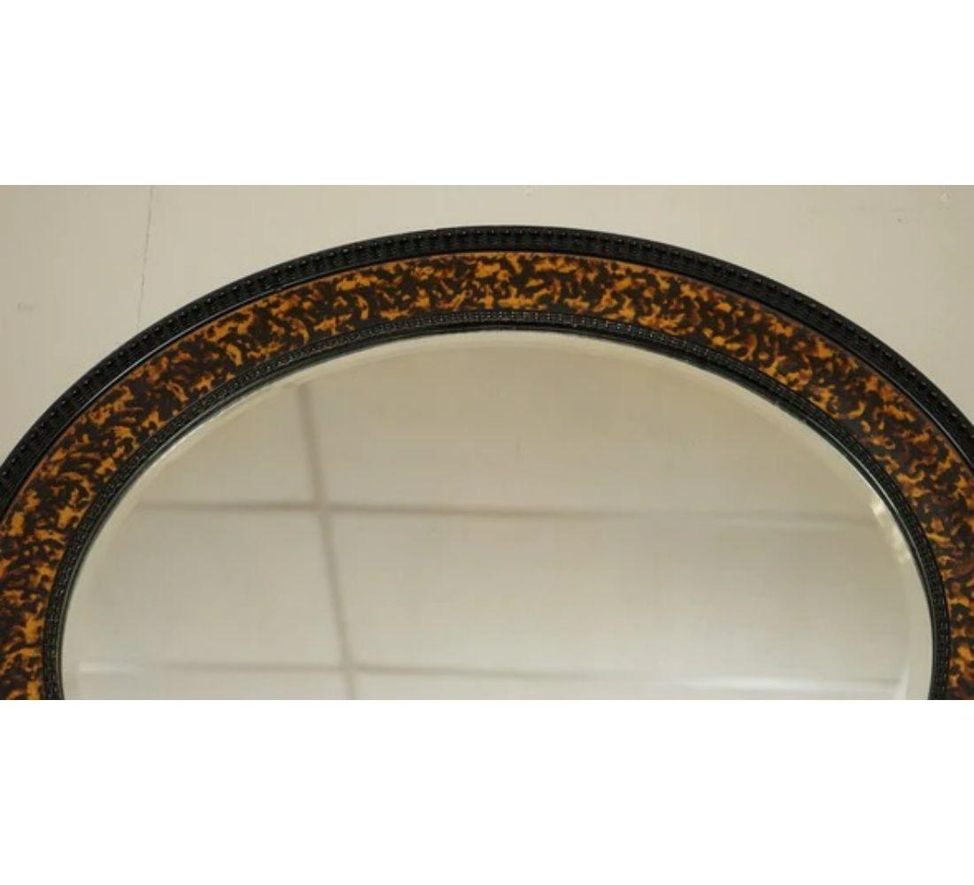 20th Century Vintage Oval Wall Mirror in The Manner of William Yeoward For Sale