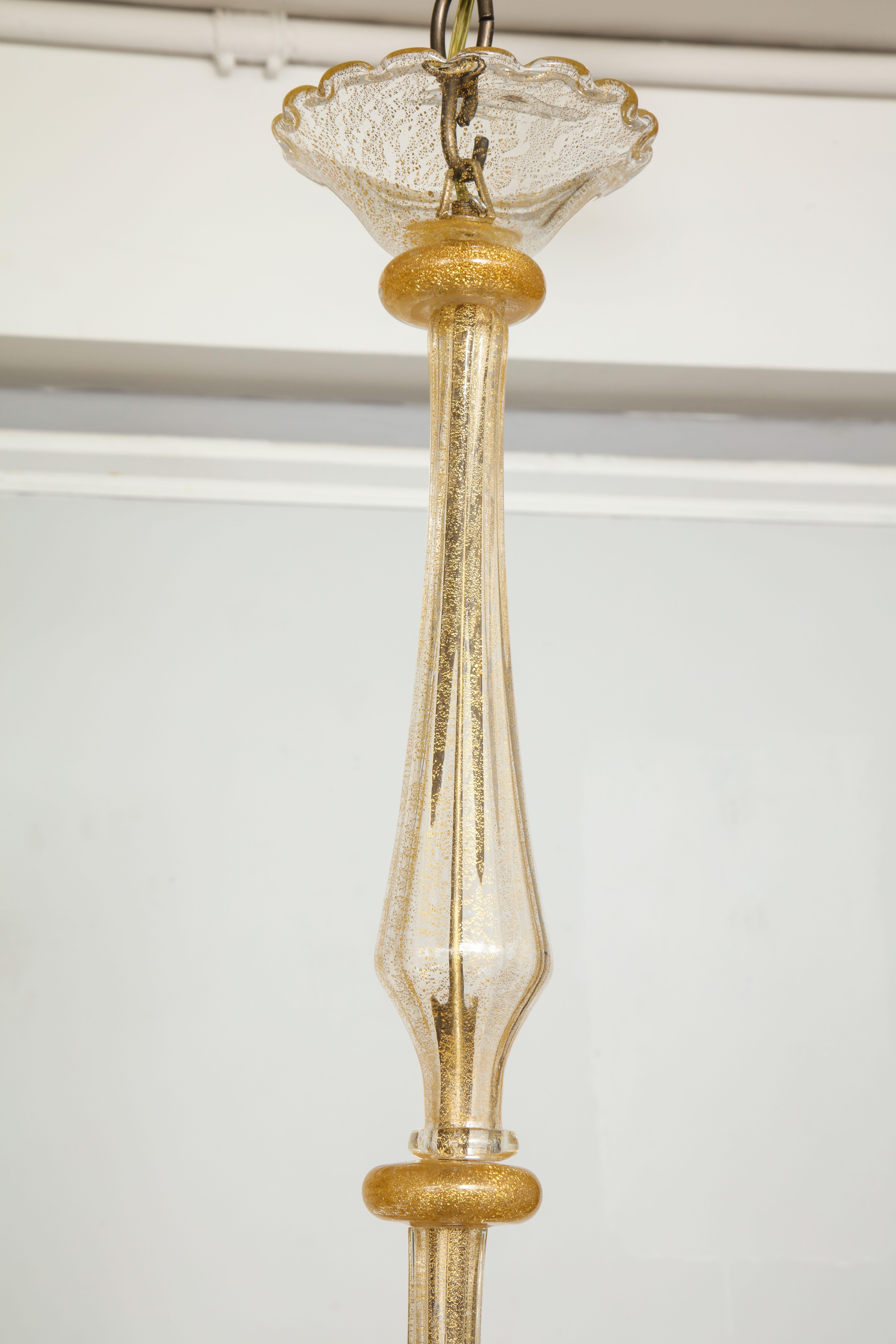 20th Century Vintage Over-Sized Six-Arm Murano Chandelier