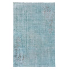 Vintage Overdyed Carpet, Celadon