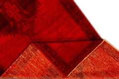 Vintage Overdyed Khotan Runner Rug