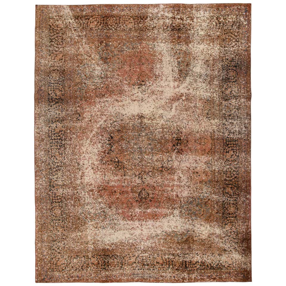 Vintage Overdyed Rug For Sale at 1stDibs