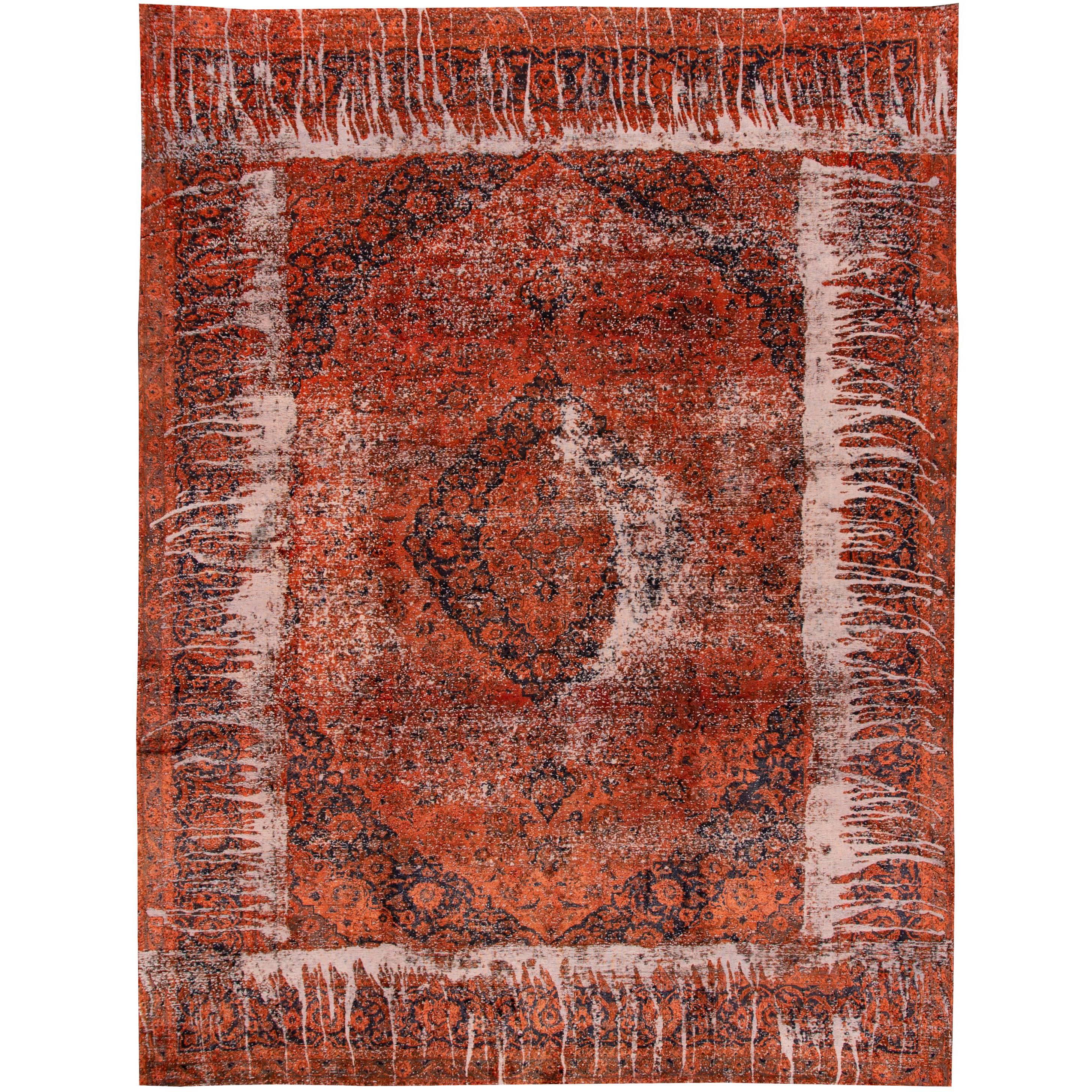 Vintage Overdyed Rug For Sale