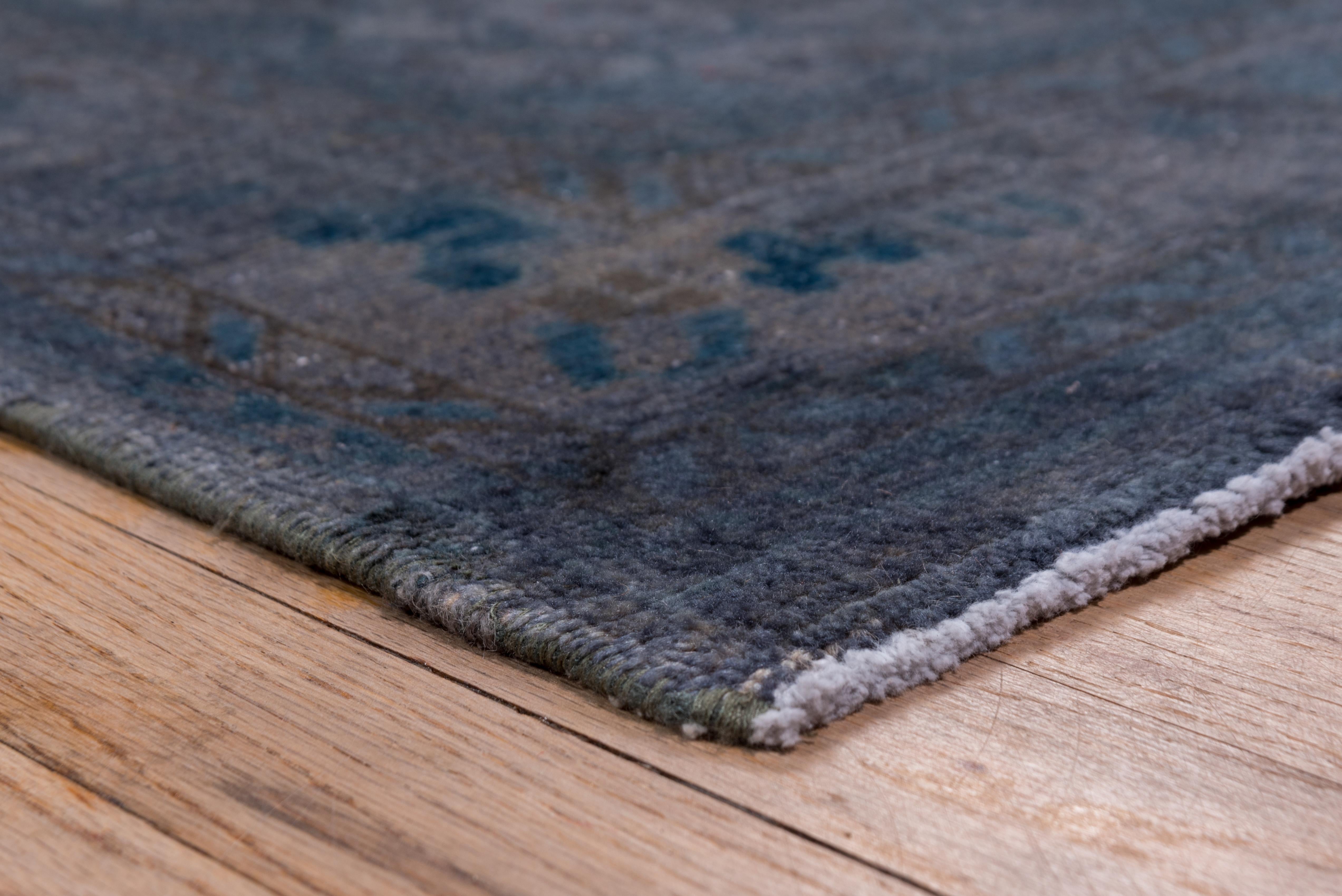 Wool Vintage Overdyed Runner, Modern Colors