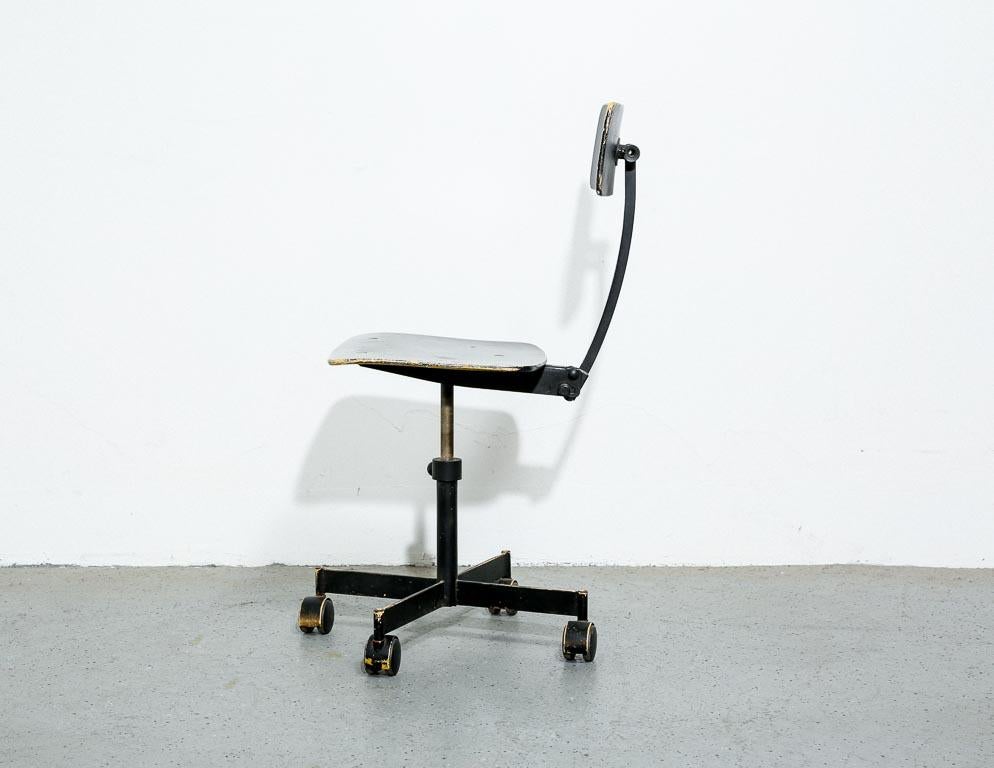 Mid-Century Modern Vintage Overpainted Kevi Task Chair