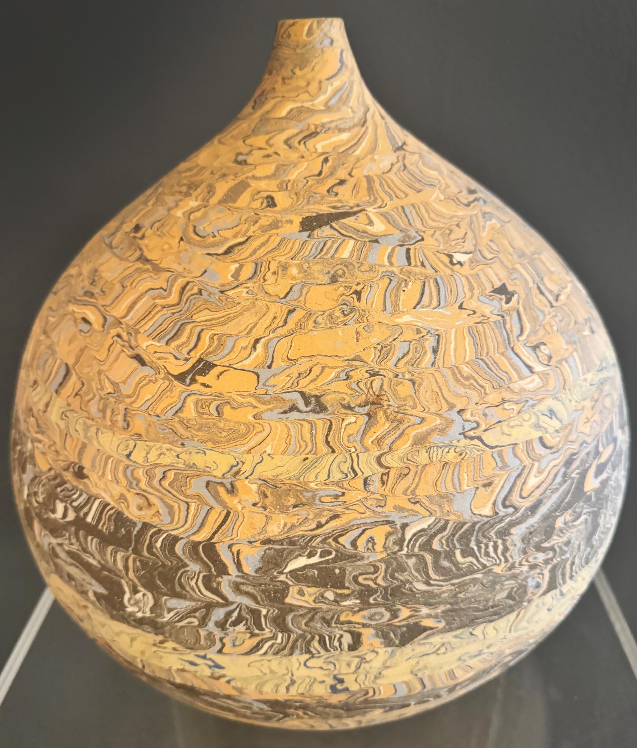 20ième siècle Vase de studio en poterie abstraite, Niloak, style A Silver Springs en vente