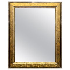 Vintage Overscaled Hollywood Regency Gold Eglomise Mirror