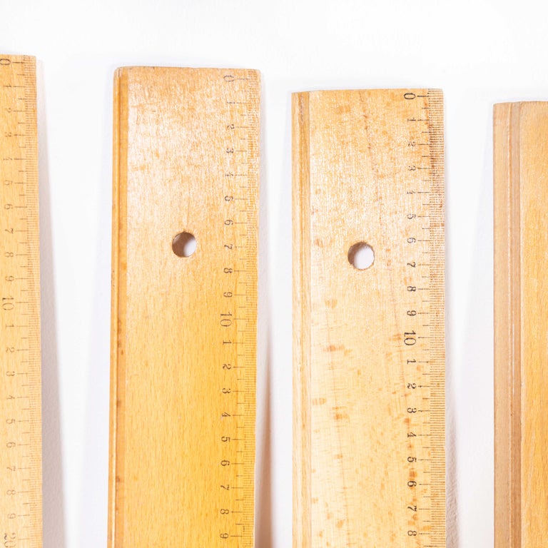 Vintage Oversize Birch Blackboard Ruler For Sale at 1stDibs