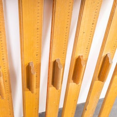 Regla de pizarra de abedul vintage oversize