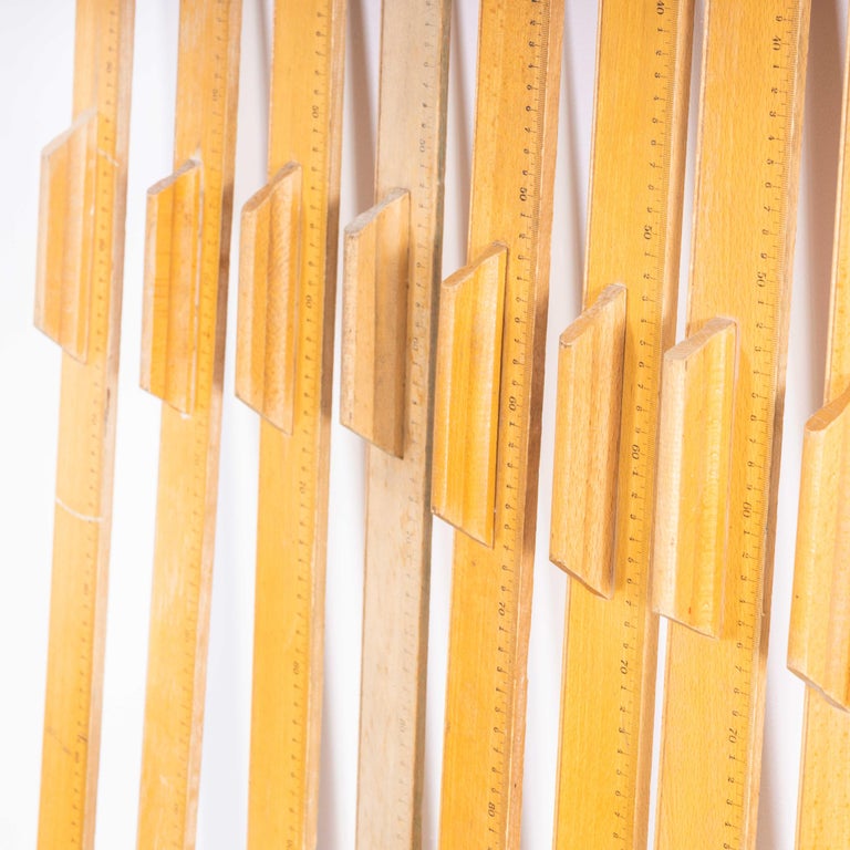 Vintage Oversize Birch Blackboard Ruler For Sale at 1stDibs