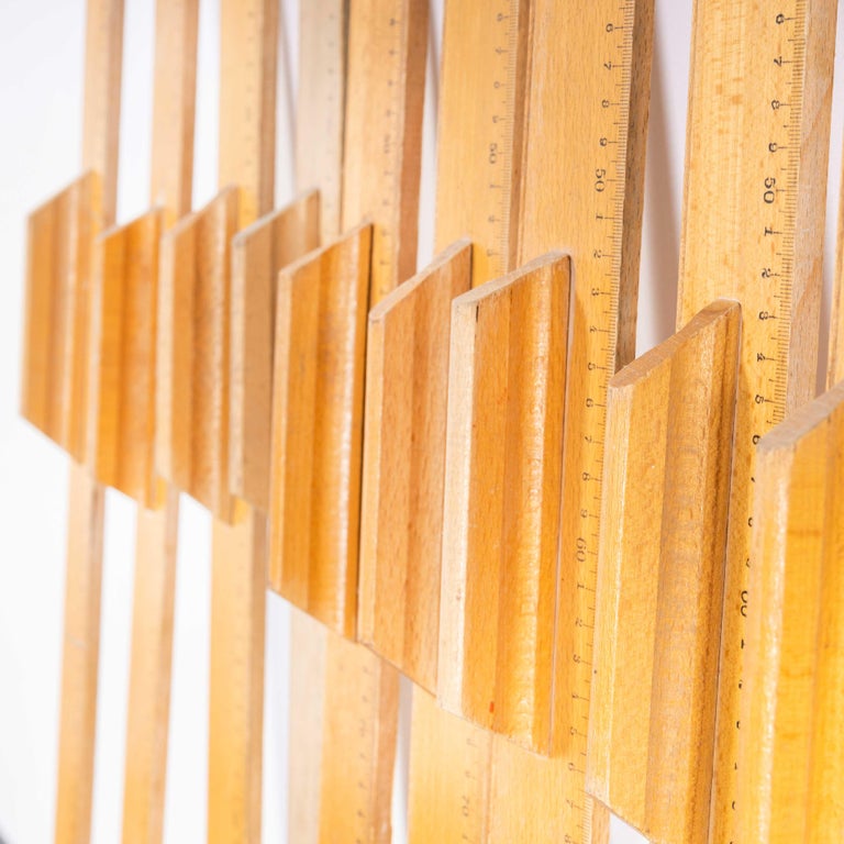 Vintage Oversize Birch Blackboard Ruler For Sale at 1stDibs