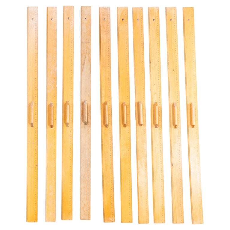 Vintage Oversize Birch Blackboard Ruler For Sale at 1stDibs