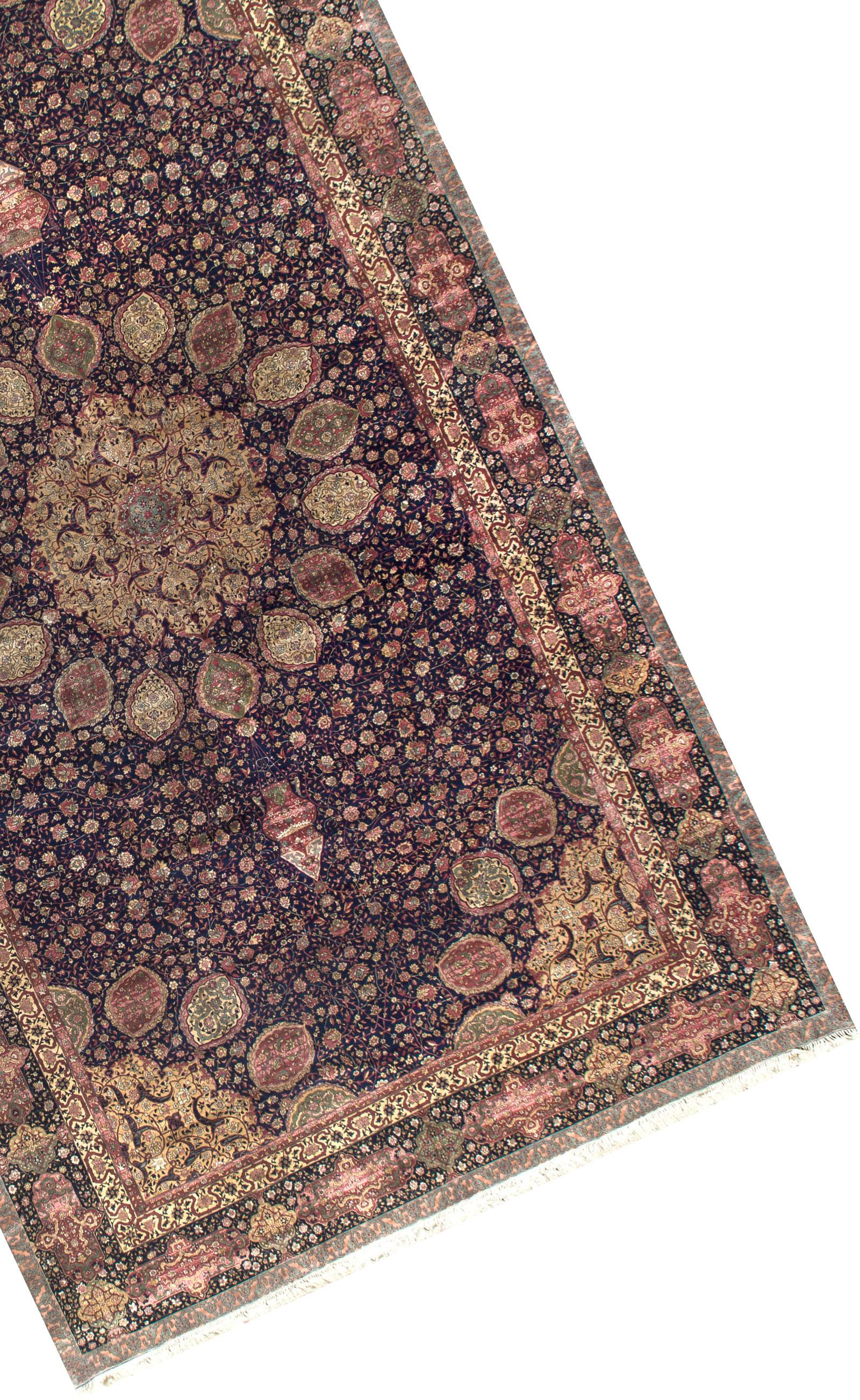 Perse Tapis Ardabil - Vintage surdimensionné extrêmement fin Circa Vintage, circa 1920 15' x 27' en vente