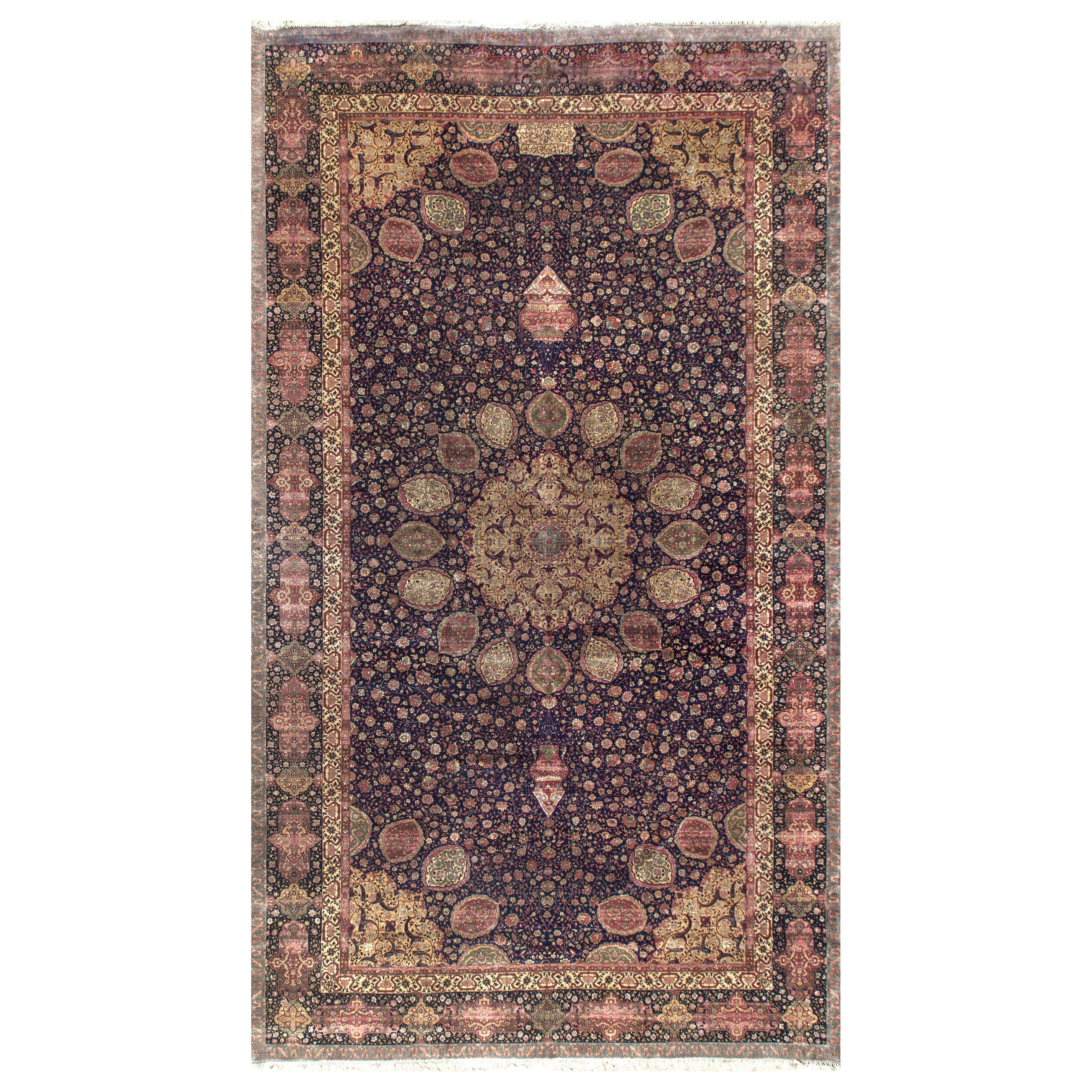 Tapis Ardabil - Vintage surdimensionné extrêmement fin Circa Vintage, circa 1920 15' x 27' en vente