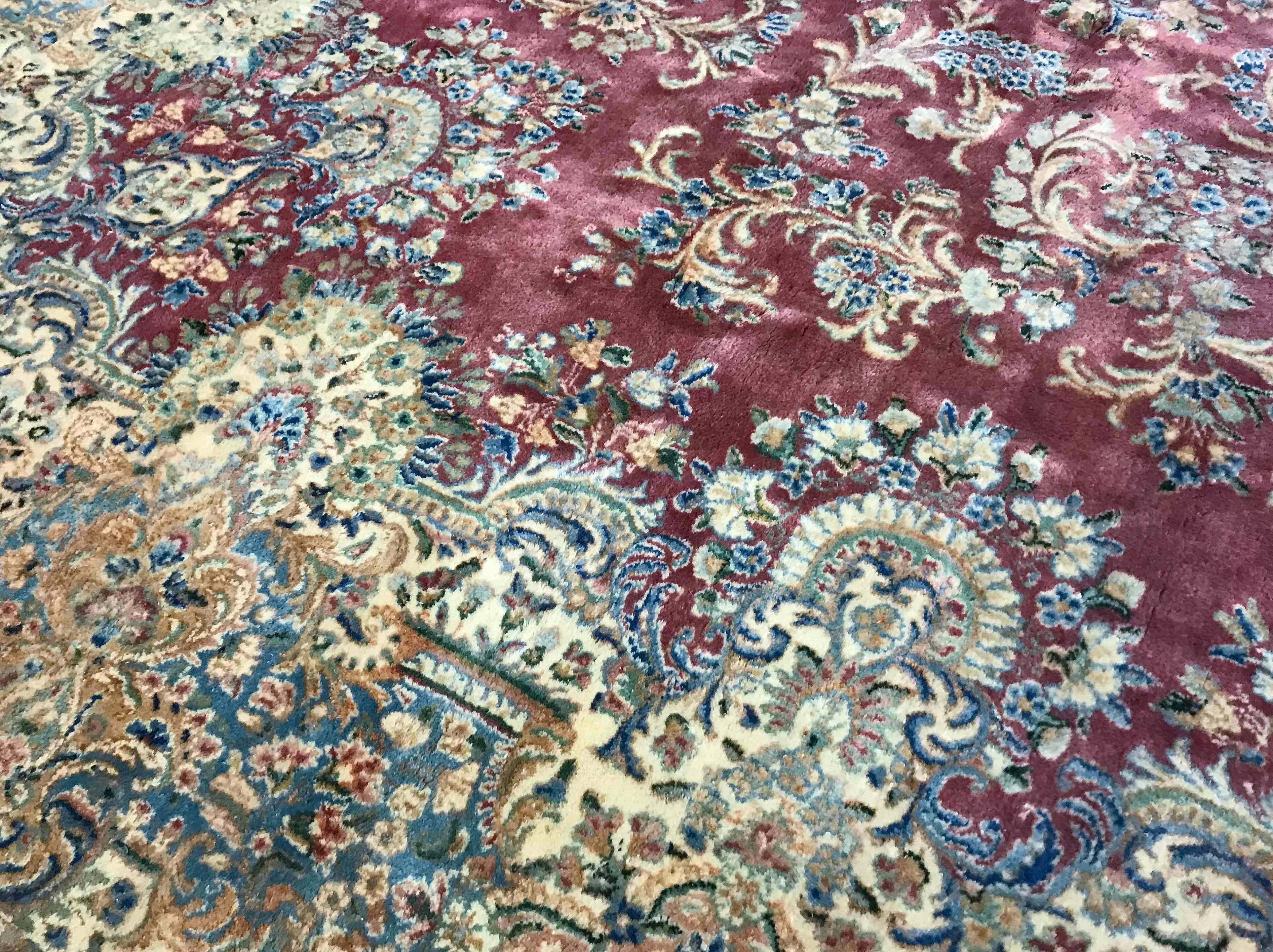 Übergroßer Vintage-Kerman-Teppich im Vintage-Stil, um 1940 11'4 x 19'9. (Kirman) im Angebot