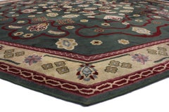 Vintage Oversize Octagon Edward Fields Rug with Regal Old World Style