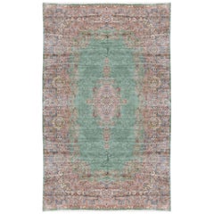 Tapis persan Kerman surdimensionné vintage, vers 1940 12'1 x 20'4.