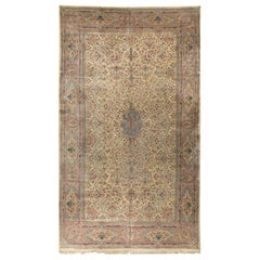 Tapis persan surdimensionné de Circa Vintage, circa 1940 11'9 x 21'5