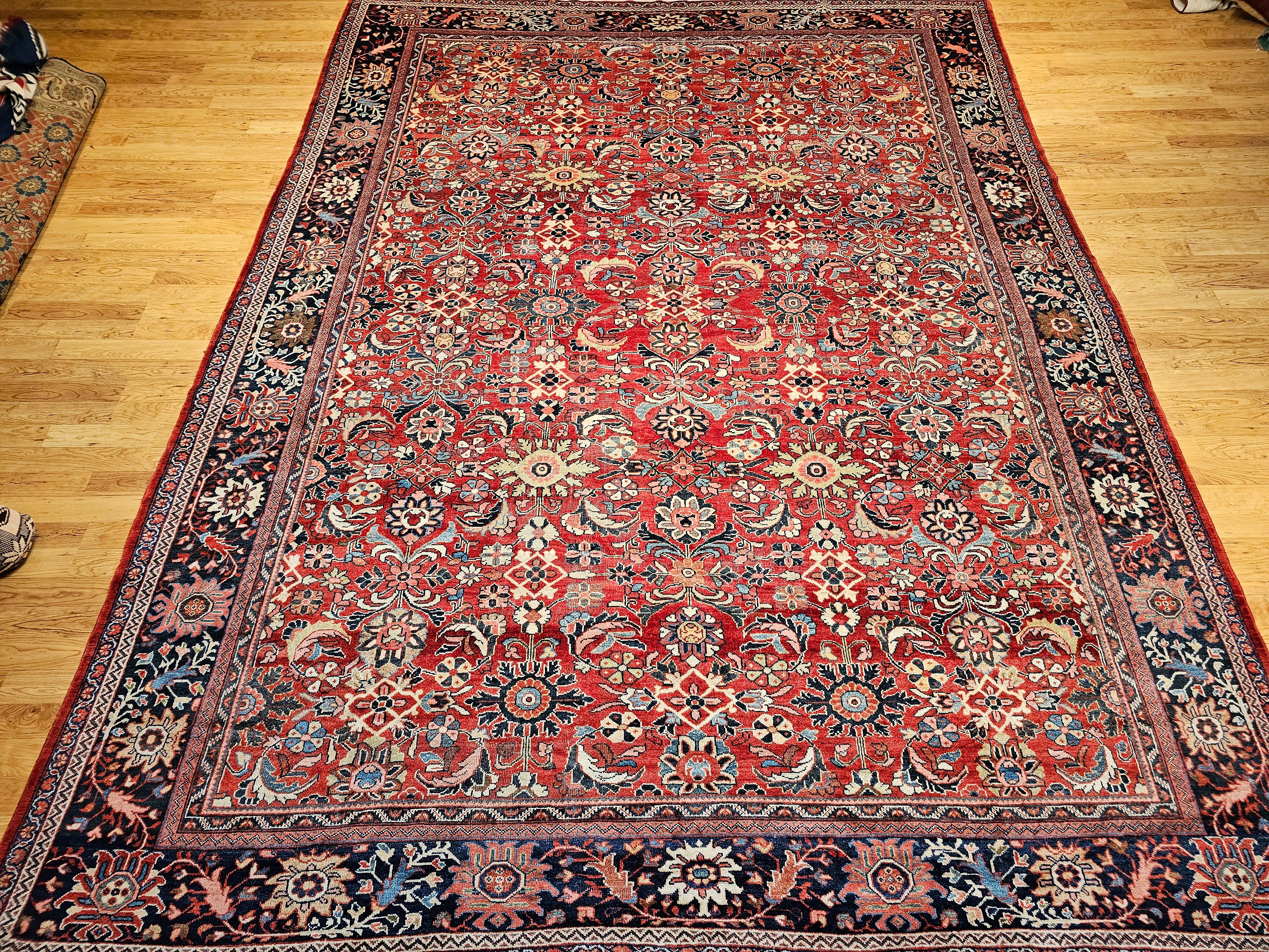 Tapis persan surdimensionné Sultanabad avec motif géométrique sur toute sa surface en vente 7