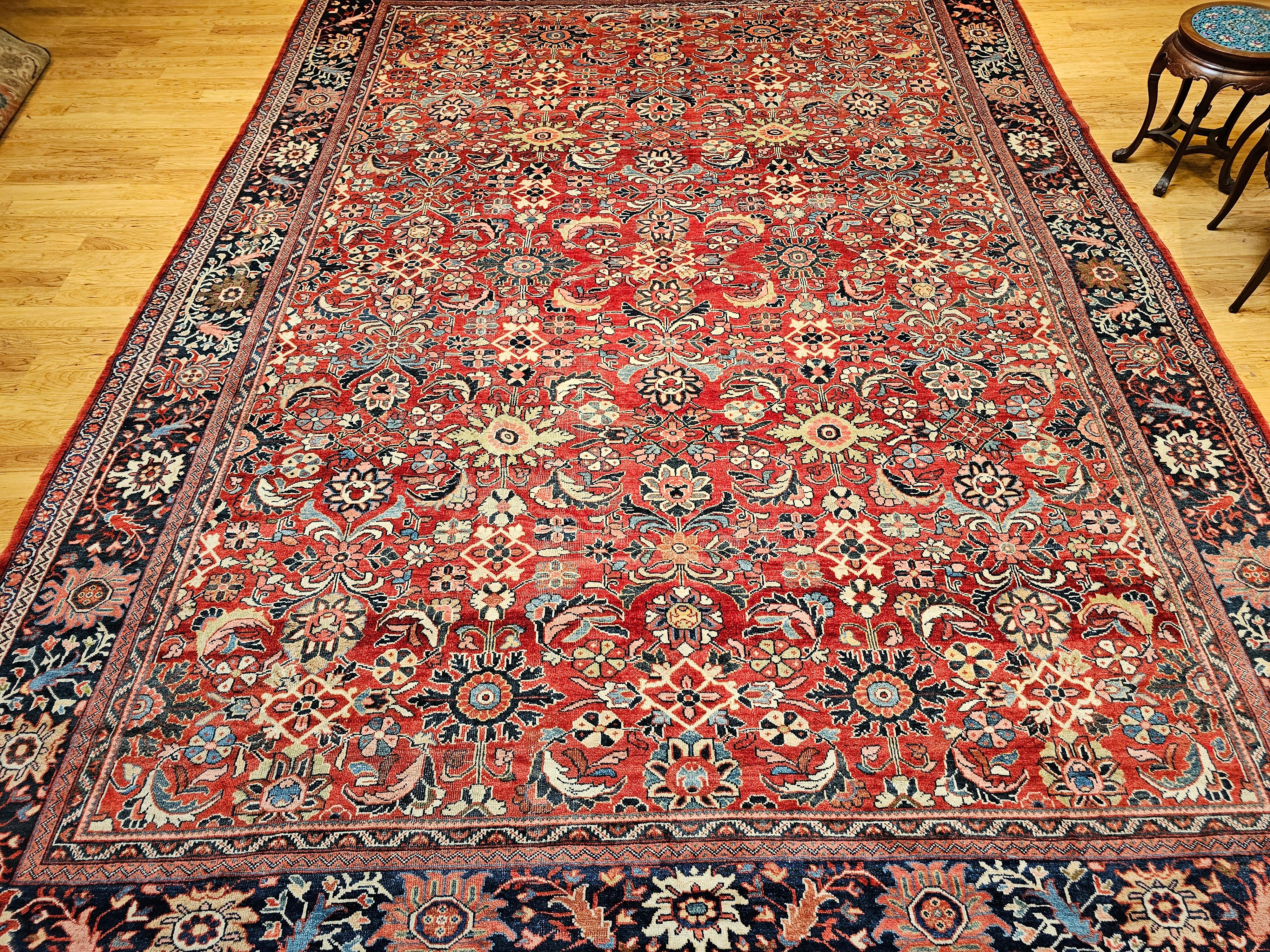 Tapis persan surdimensionné Sultanabad avec motif géométrique sur toute sa surface en vente 9