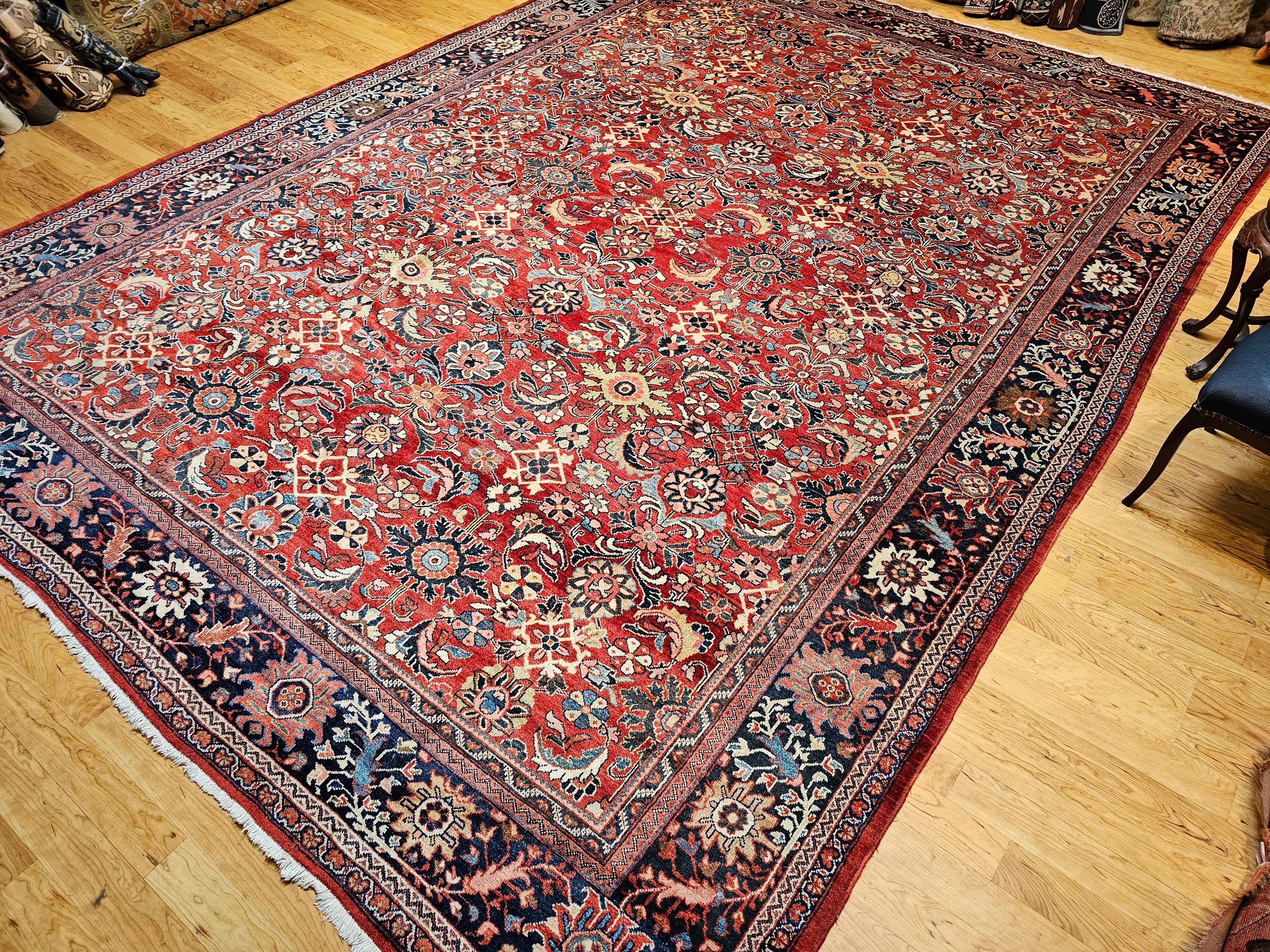 Tapis persan surdimensionné Sultanabad avec motif géométrique sur toute sa surface en vente 10