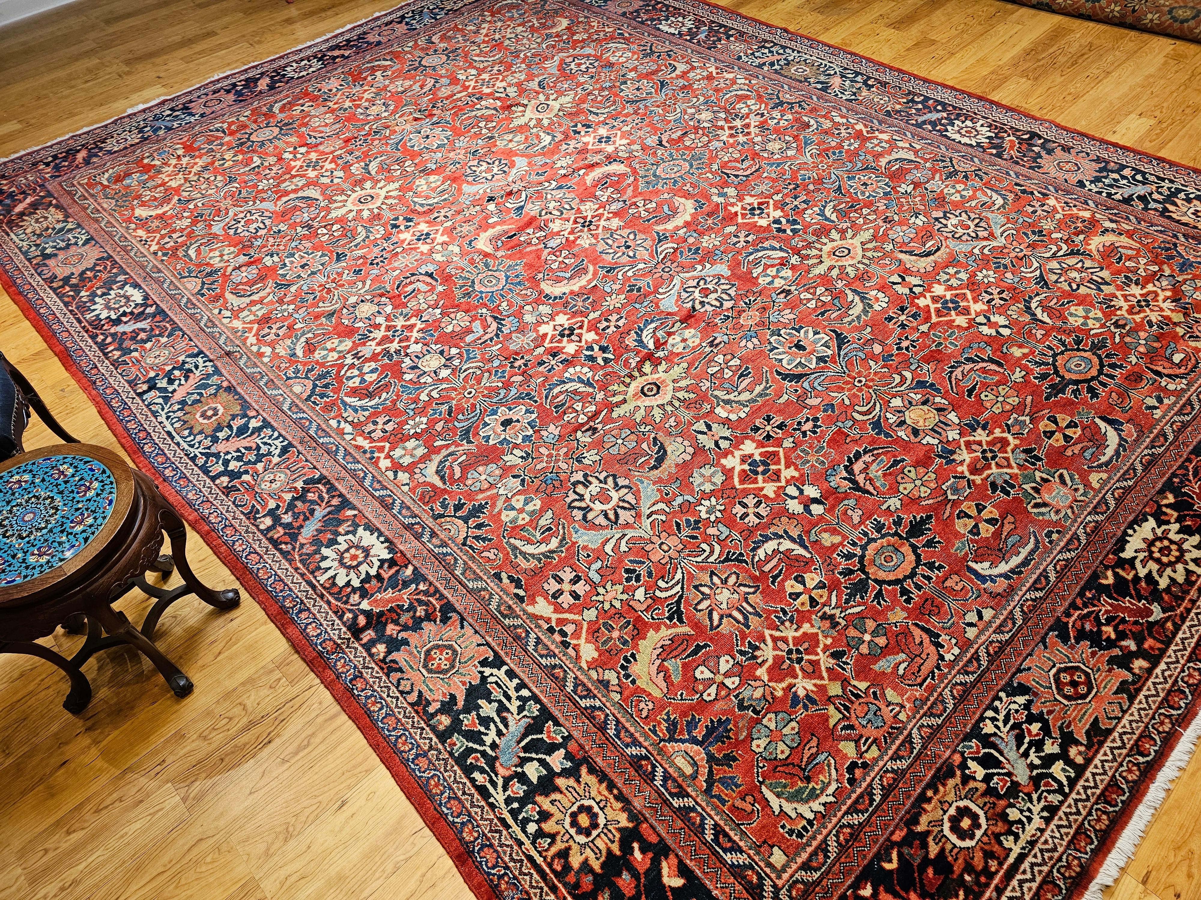 Tapis persan surdimensionné Sultanabad avec motif géométrique sur toute sa surface en vente 11