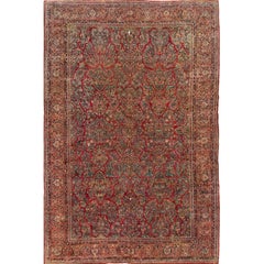 Retro Oversize Persian Sarouk Rug 12'2 x 18'5