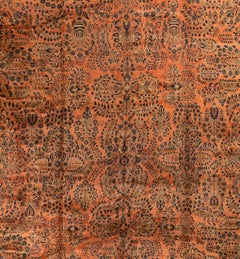 Vintage Oversize Persian Sarouk Rug Gallery Size, circa 1930