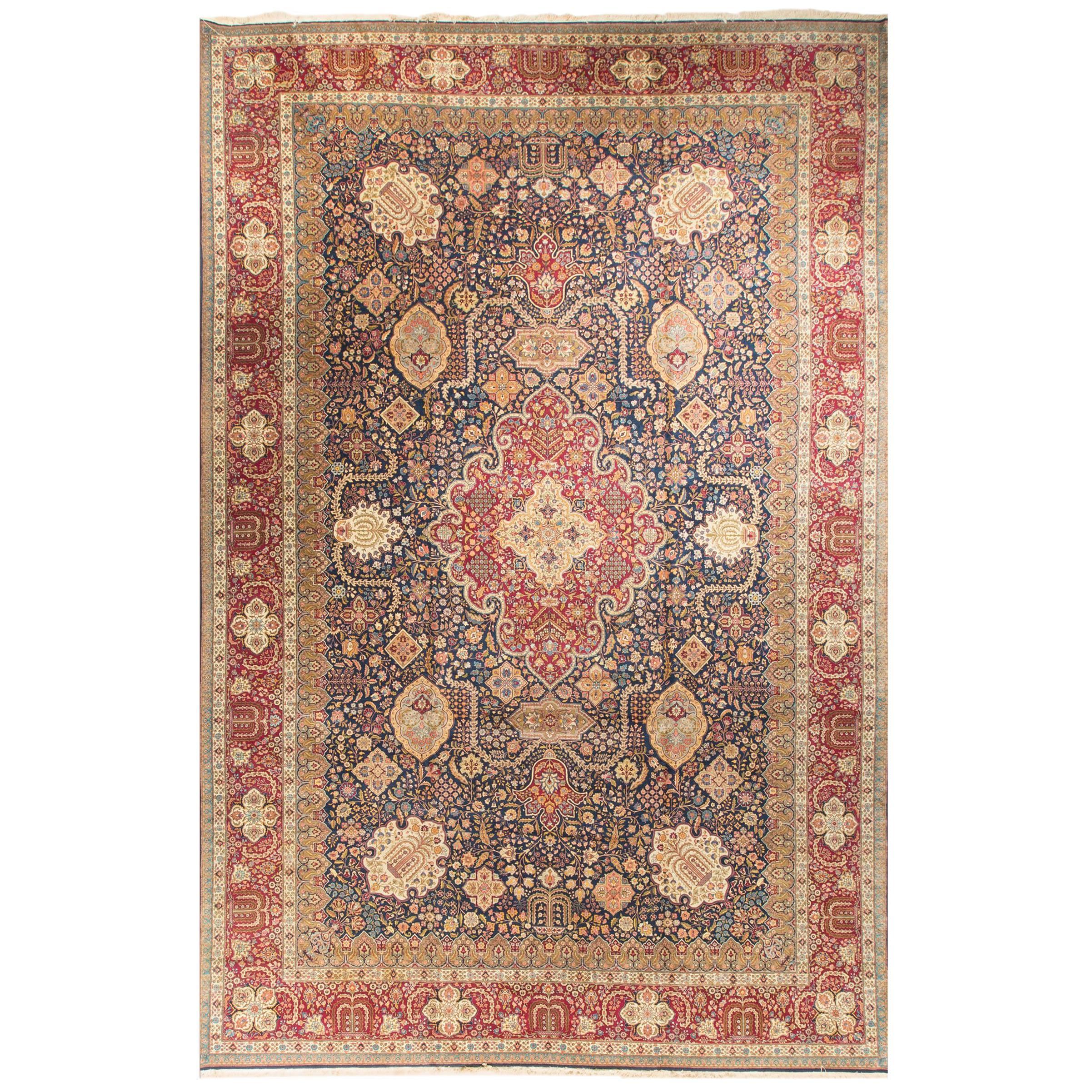 Übergroßer persischer Täbriz-Teppich 14'8 x 22'4