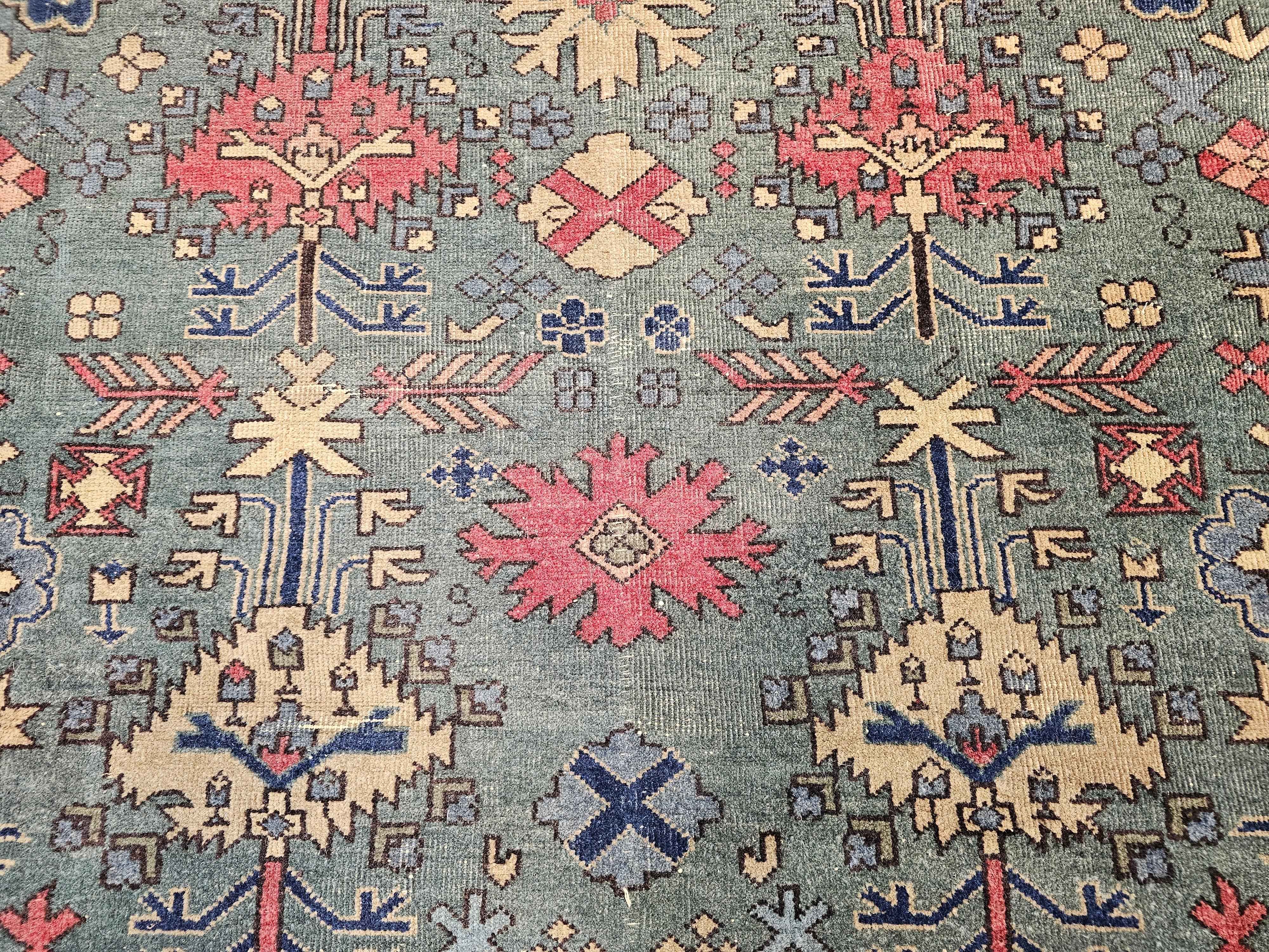 Kazak turc surdimensionné à motif géométrique sur toute sa surface en vente 2