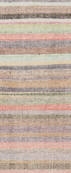 Vintage Oversize Turkish Kilim Long Runner, 3'9 x 24'2