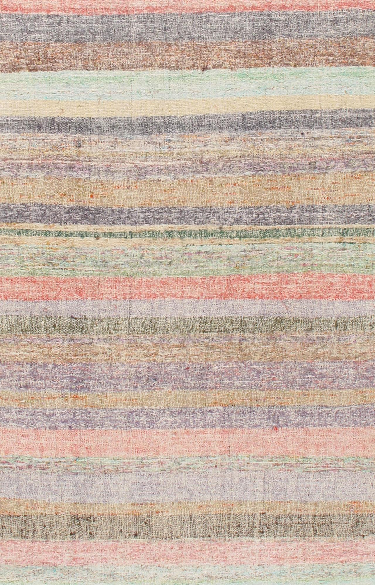 Wool Vintage Oversize Turkish Kilim Long Runner, 3'9 x 24'2 For Sale
