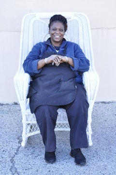 Vintage Oversize White Victorian Style Wicker Rattan Rocking Chair Lounge Chair