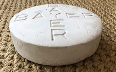 Vintage Oversized Bayer Aspirin Pill in Plaster