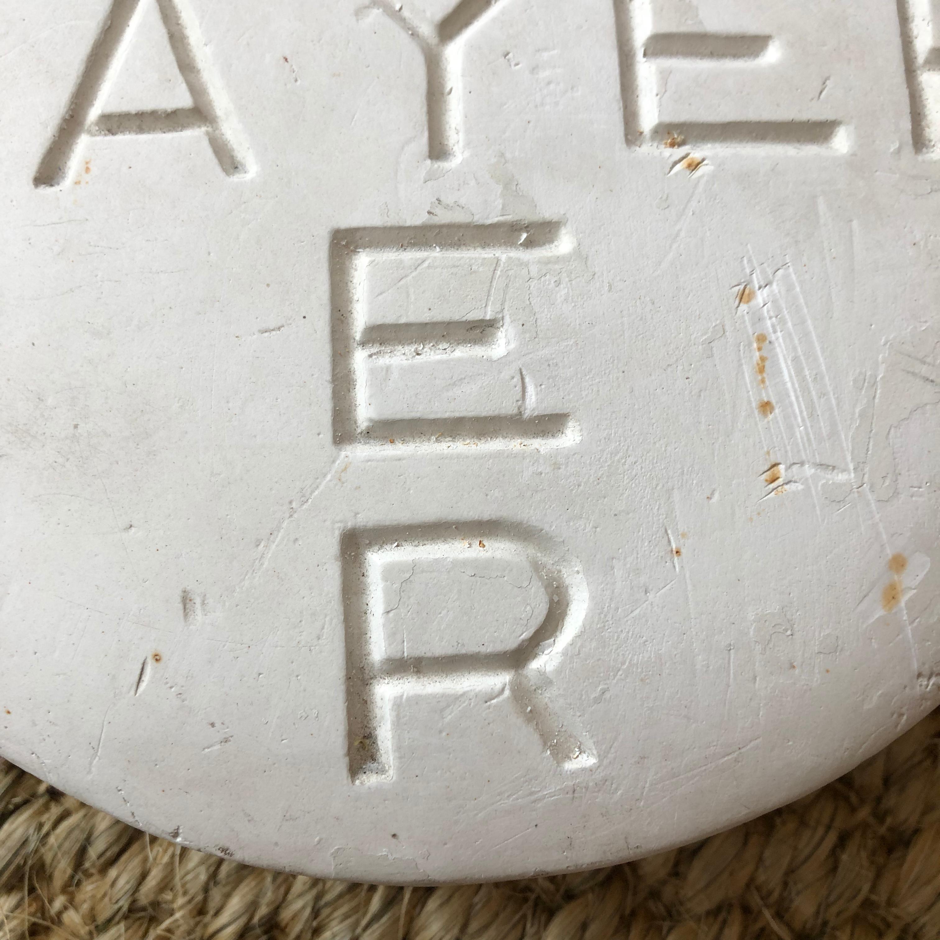 American Vintage Oversized Bayer Aspirin Pill in Plaster