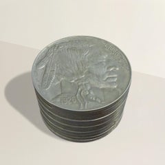 Vintage Oversized Buffalo Nickel Bank