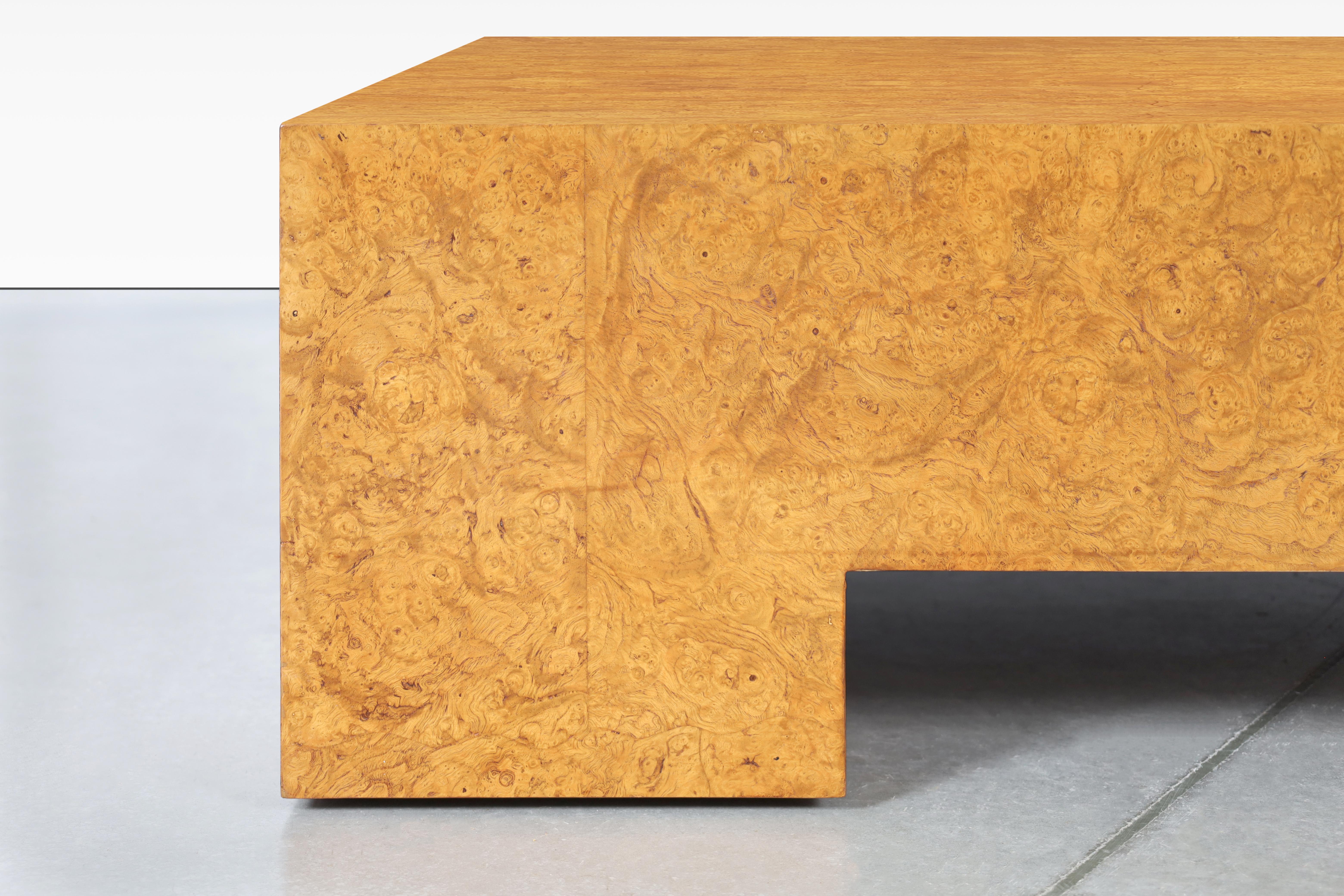 Mid-Century Modern Vintage Oversized Burl Wood Coffee Table by Milo Baughman for Thayer Coggin