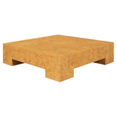 Vintage Oversized Burl Wood Coffee Table by Milo Baughman for Thayer Coggin