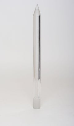 Vintage Oversized Crystal Pencil Sculpture