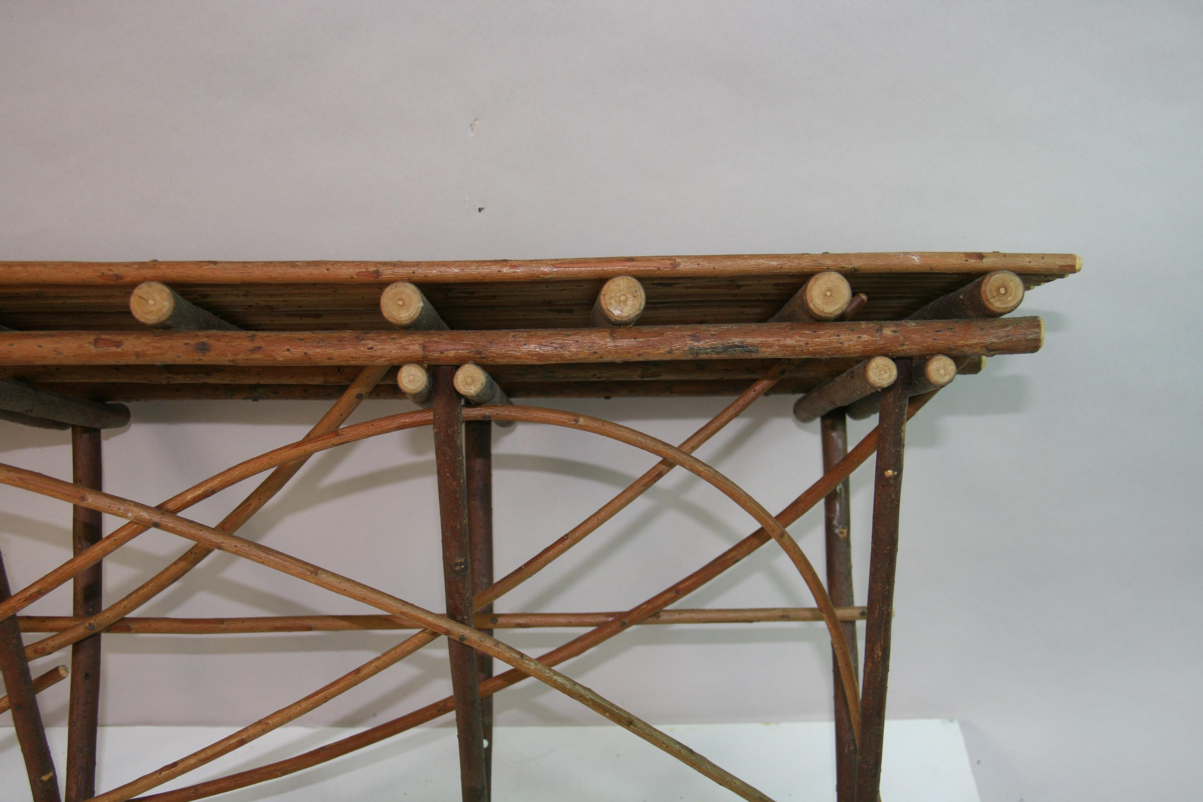 Vintage Übergröße  Hand Made Weidenregale {2 verfügbar) im Angebot 8