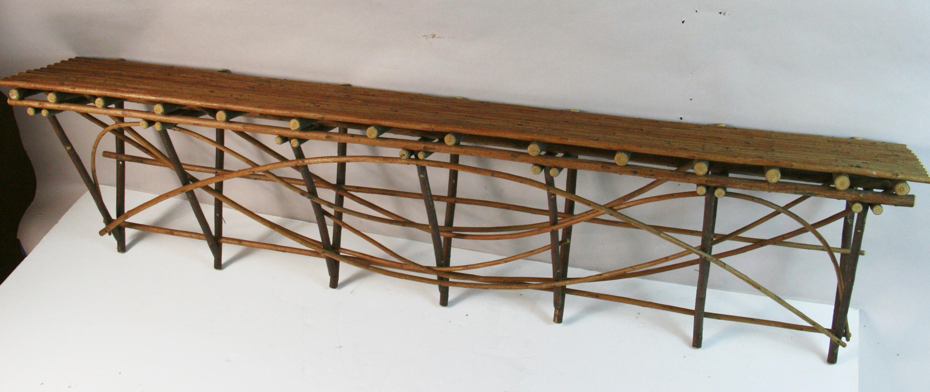 Vintage Übergröße  Hand Made Weidenregale {2 verfügbar) (Handgefertigt) im Angebot