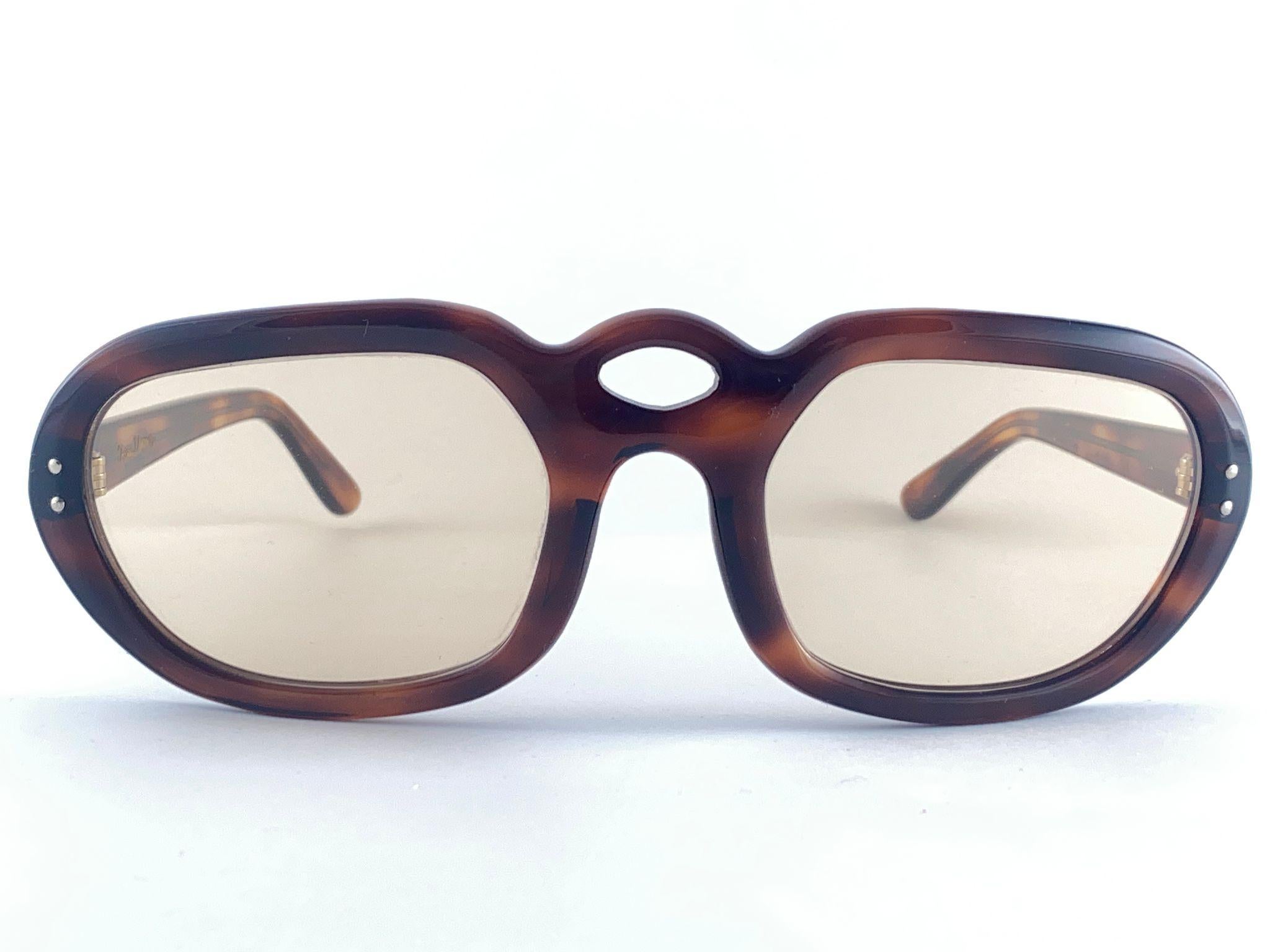 Occhiali da sole oversize Jean Dumas con montatura tartaruga scura anni '70 In condizioni ottime in vendita a Baleares, Baleares