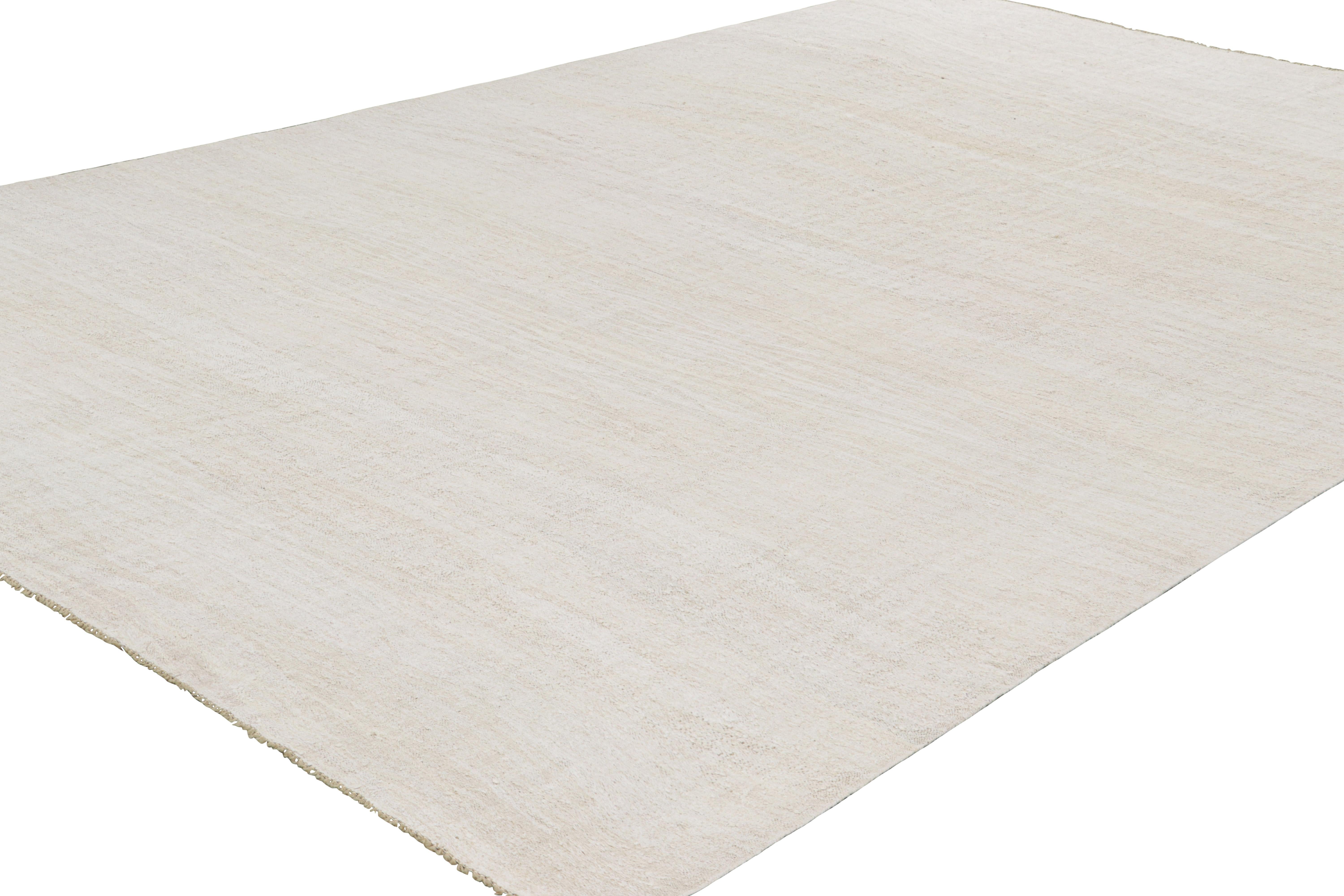 Hand-Woven Vintage Oversized Kilim in White and Beige Tones from Rug & Kilim For Sale