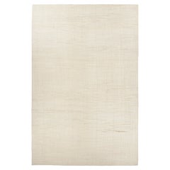 Vintage Oversized Kilim in White and Beige Tones