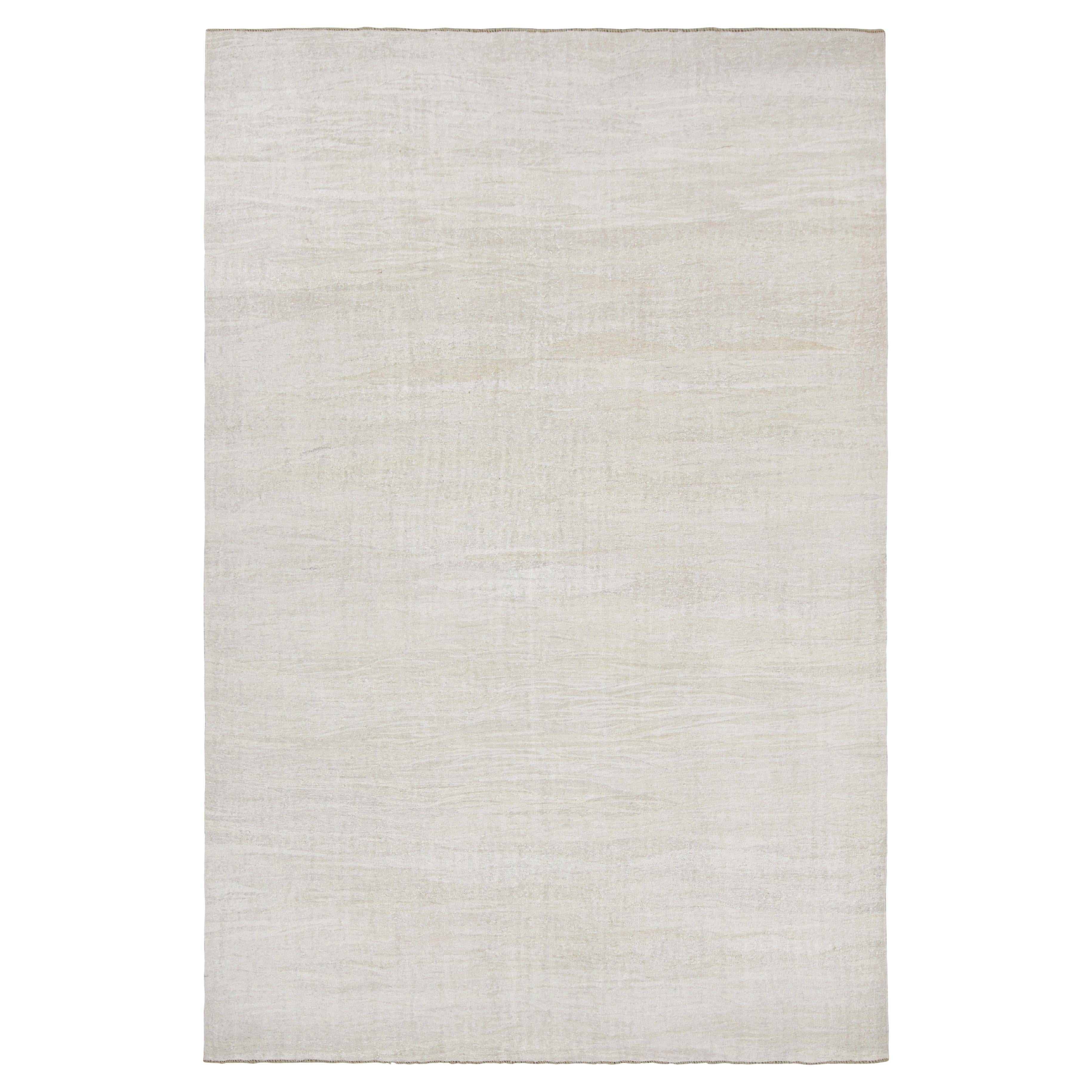 Vintage Oversized Kilim in White and Beige Tones from Rug & Kilim