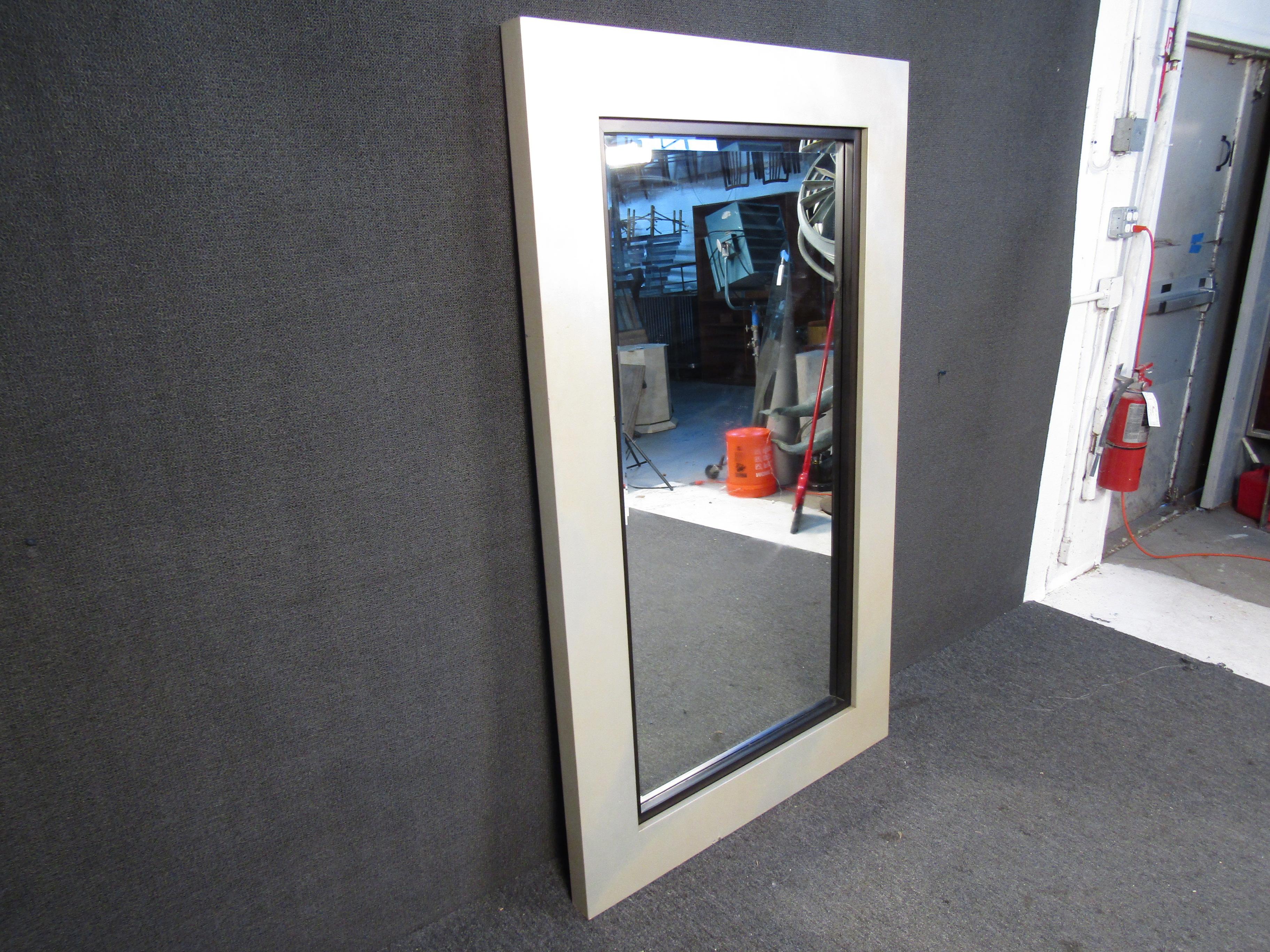 Vintage Oversized Mirror In Good Condition For Sale In Brooklyn, NY