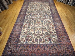 Übergroßer persischer Kerman Lavar in Allover-Muster, Vintage