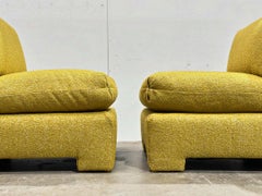 Vintage Oversized Slipper Club Chairs by Marge Carson - Post Modern - Circa 1980