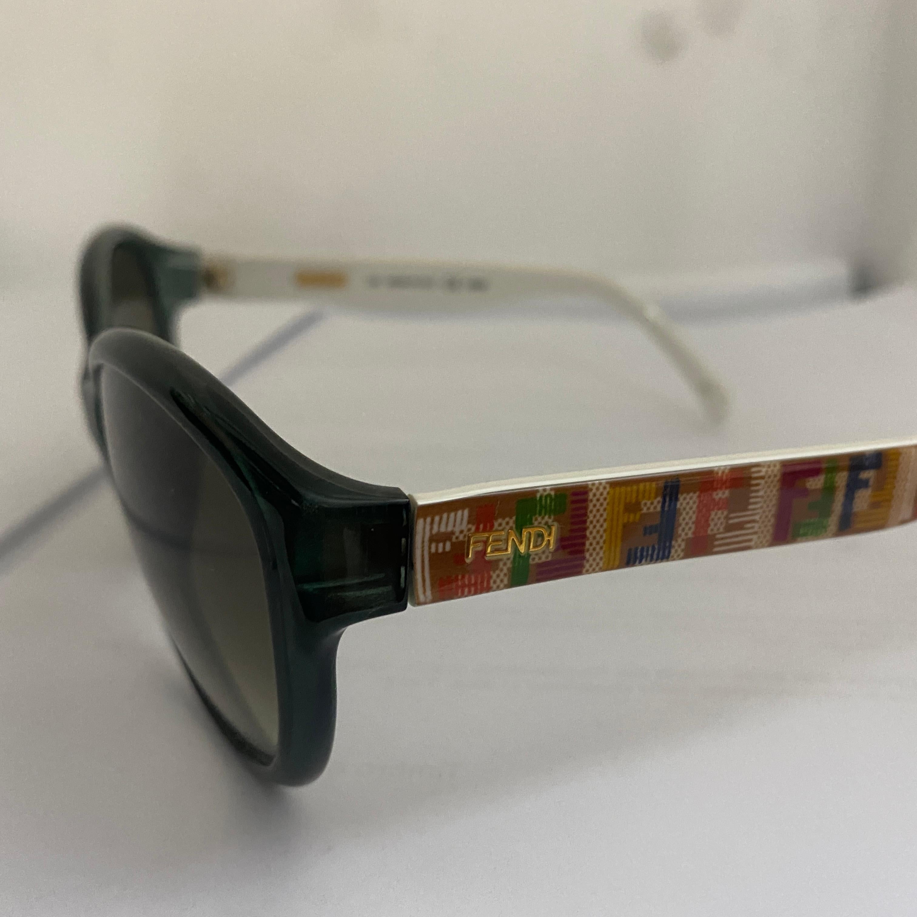 1990s Vintage Multicolor Oversized Sunglasses by Fendi 2